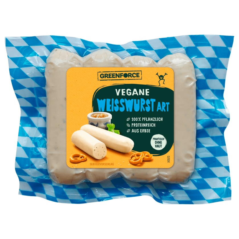 Greenforce Weißwurst vegan 200g